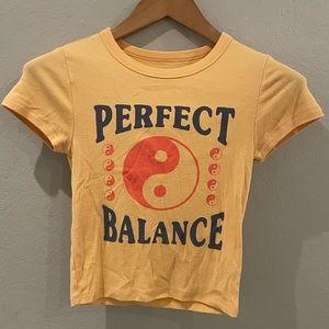 Womens - American Eagle Outfitters Orange Graphic Tshirt - Size S